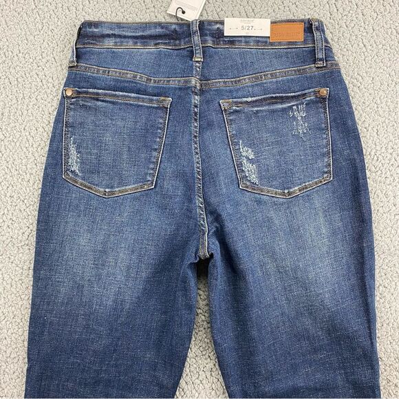 Judy Blue Women's Relaxed Fit Distressed Dark Blue Jeans  NWT   |  Size:  5/27 - Picture 7 of 16